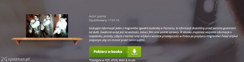 Taka zachęta do ściągnięcia pliku pojawia się na stronie internetowej | fot. bookstar.pl