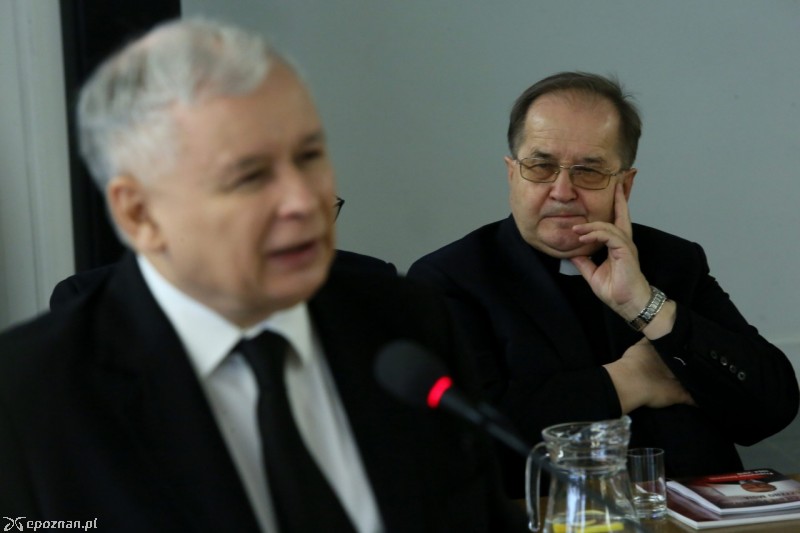 Jarosław Kaczyński i Tadeusz Rydzyk | fot. Tomasz Gzell / PAP