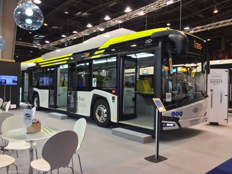 Nowe Urbino 12 electric podczas targów Transports Publics 2016 w Paryżu | fot. Solaris Bus & Coach