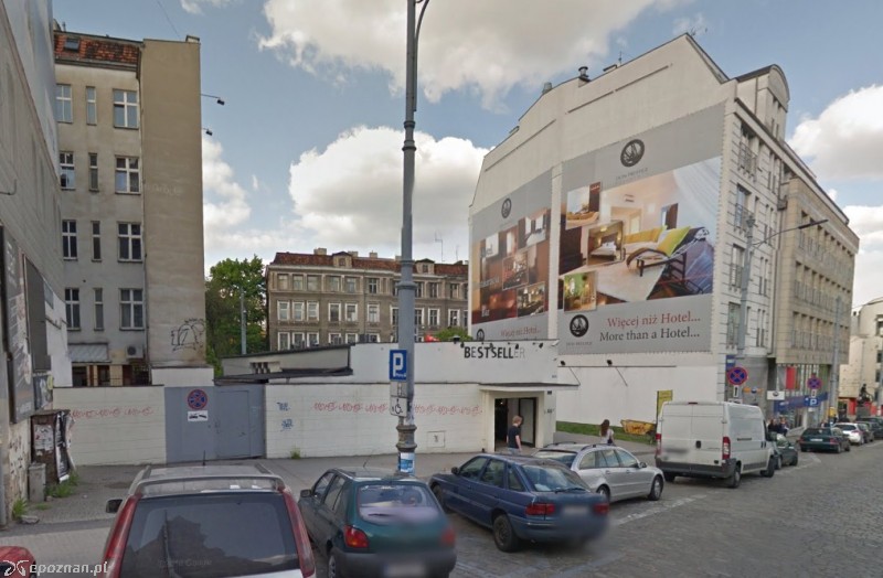 Tu może powstać hotel | fot. Google Street View