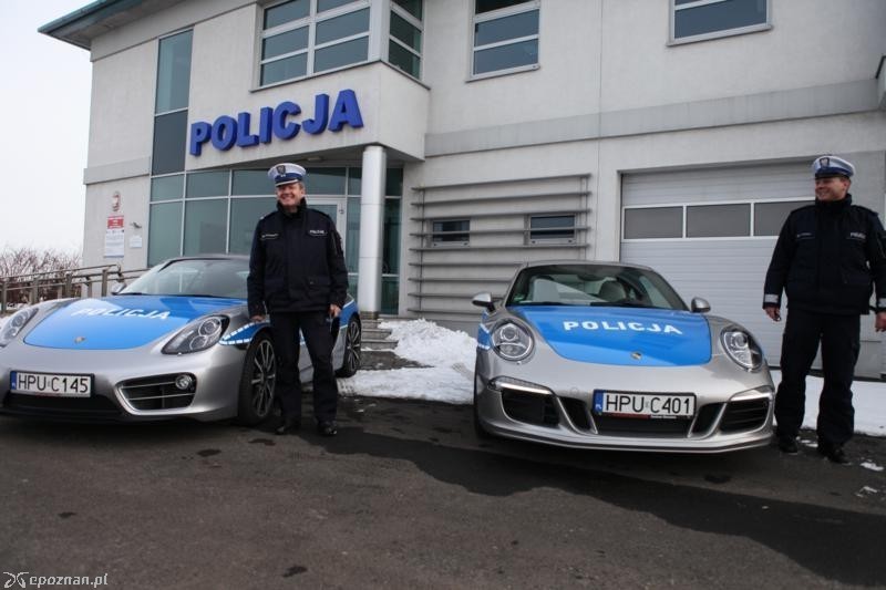 Józef Klimczewski i primaaprilisowy żart policji z Porsche z 2013 roku | fot. KWP Poznań / archiwum