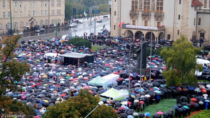 Tak wyglądał Czarny protest w Poznaniu - październik 2016 | fot. Włodzimierz  Hoppel