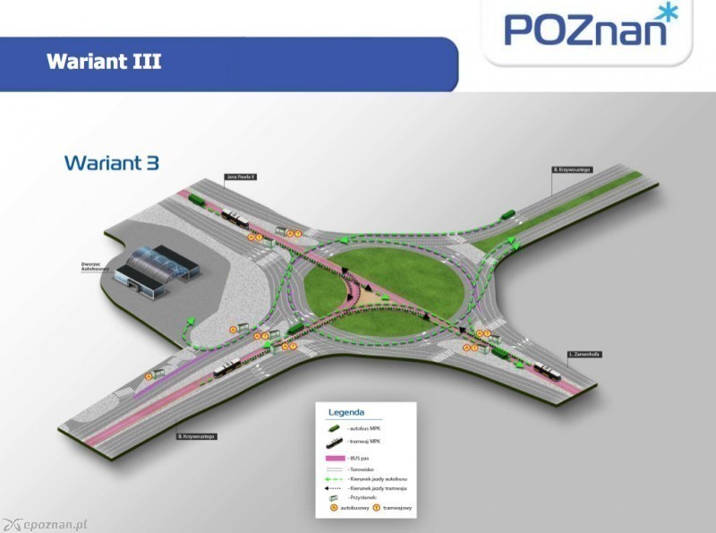 Tak ma wyglądać rondo po przebudowie | fot. UMP