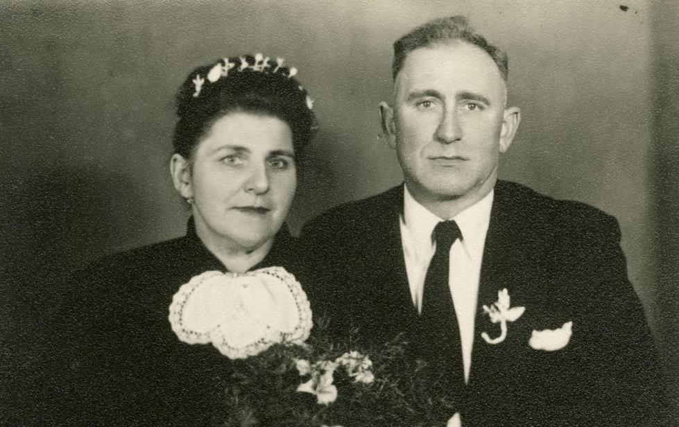 25. rocznica ślubu Eglów w 1954 roku | fot. CYRYL / Elżbieta Śmigaj