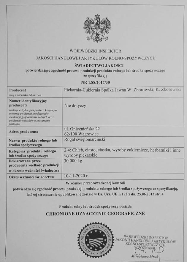 Certyfikat przesłany do redakcji PortalWRC.pl