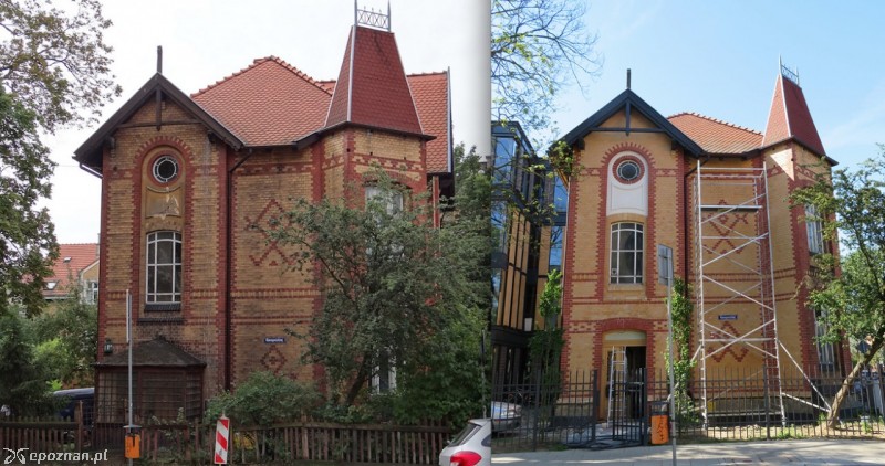 Budynek przy ul. Konopnickiej przed i po | fot. UM