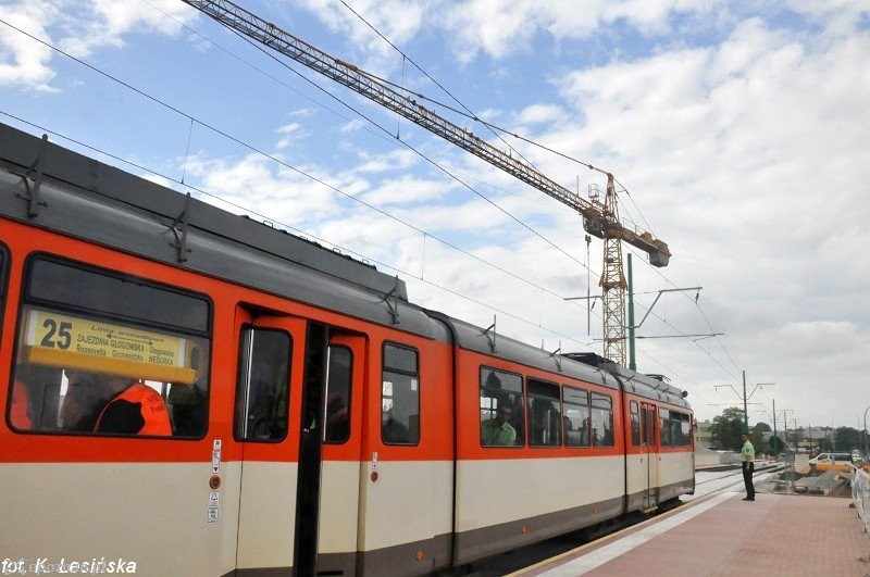 Próbny przejazd tramwaju po nowym wiadukcie na Grunwaldzkiej | fot. K. Lesińska - MPK Poznań