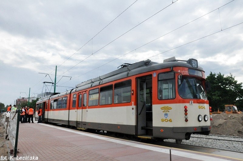 Próbny przejazd tramwaju po nowym wiadukcie na Grunwaldzkiej | fot. K. Lesińska - MPK Poznań