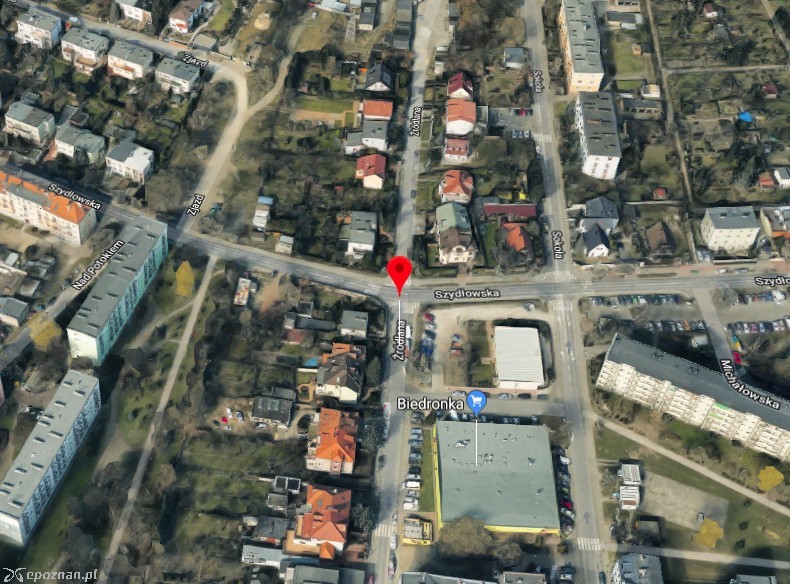 Ulica Źródlana | fot. Google Earth