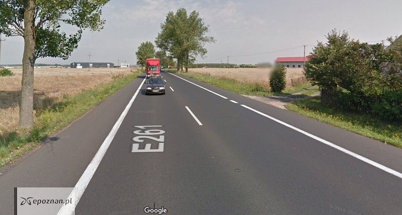 DK5 w rejonie wypadku fot. Google Street View