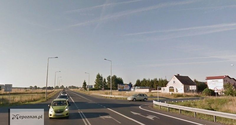 Skrzyżowanie DK11 i ulicy Golęczewskiej w Chludowie | fot. Google Street View