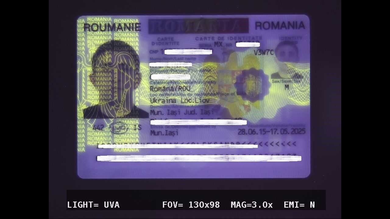 Ucraineanul și-a prezentat cartea de identitate românească pentru control