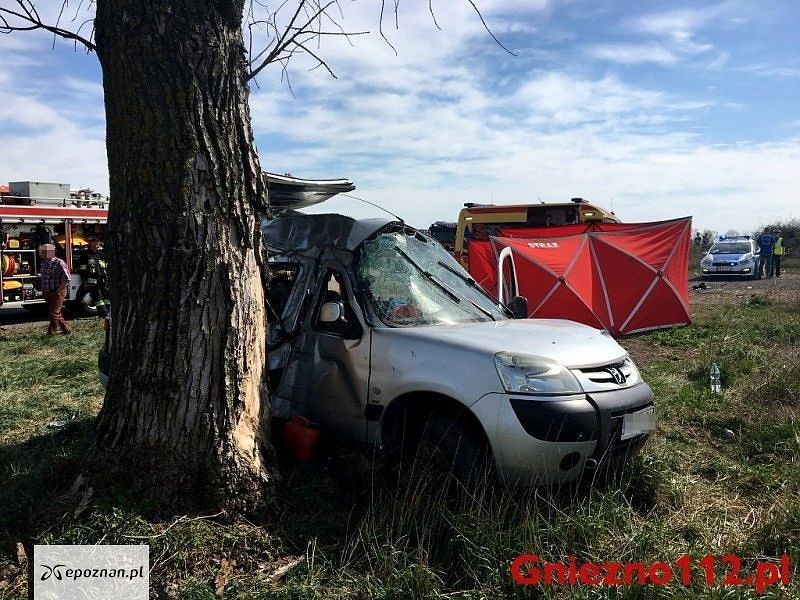 Śmiertelny wypadek w miejscowości Charbowo (gmina Kłecko)  | fot. gniezno112.pl