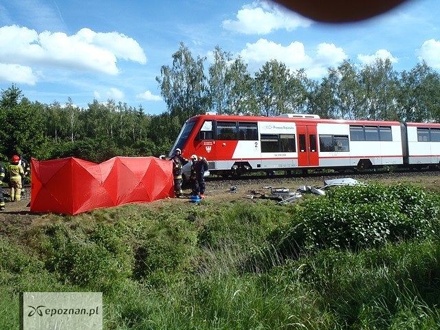 Śmiertelne potrącenie przez pociąg w powiecie złotowskim | fot. KP PSP Złotów