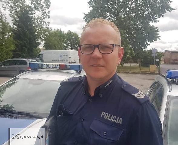 Krzysztof Majchrzak z policji w Trzciance | fot. Policja