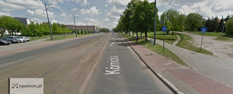 Droga rowerowa na ul. Kórnickiej | fot. Google Street View