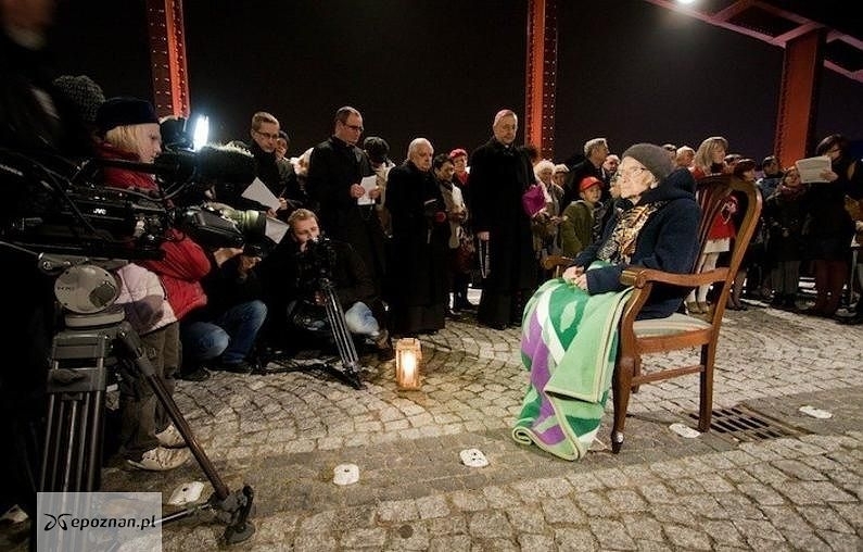 Dr Wanda Błeńska w 100. urodziny na Moście Jordana | fot. Sebastian Czopik