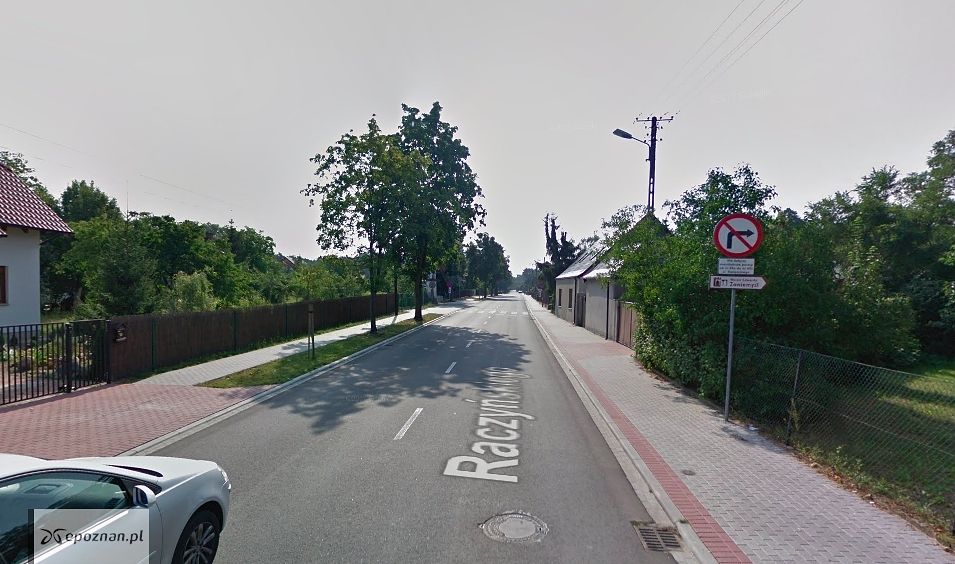 Ulica Raczyńskiego w Zaniemyślu | fot. Google Street View