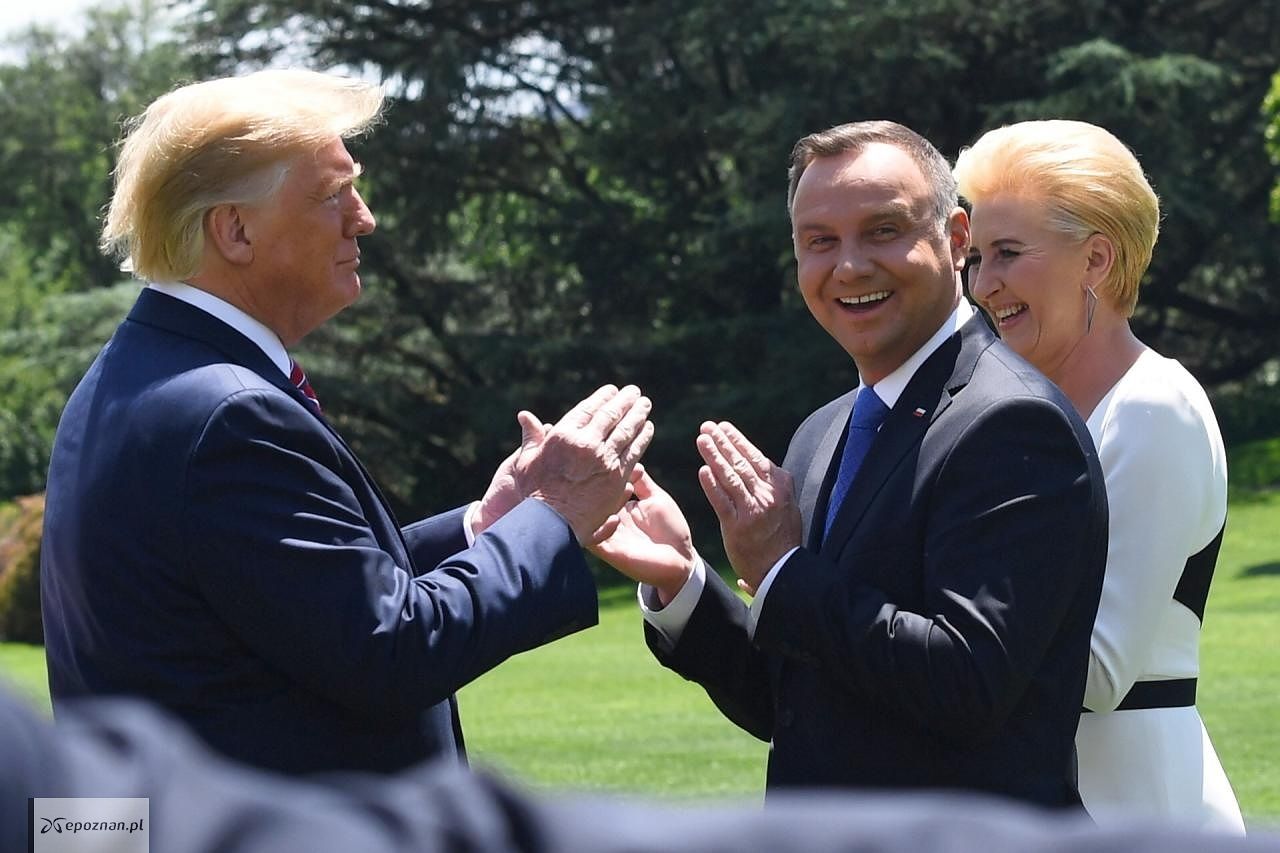 Zdjęcie z wizyty prezydenta Dudy w Waszyngtonie w czerwcu 2019 roku | fot. PAP/Radek Pietruszka