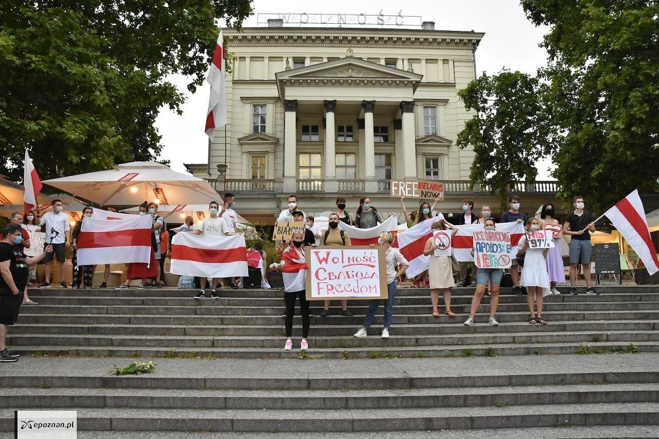 Demonstracja Wolność dla Białorusi w Poznaniu | fot. Przemysław Łukaszyk