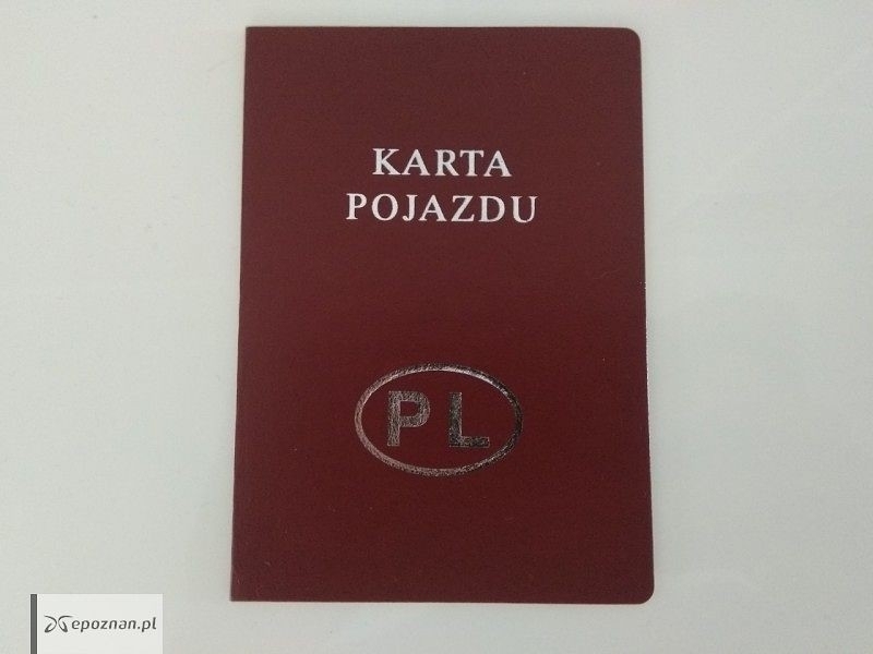 Karta pojazdu nie będzie już wydawana | fot. sk