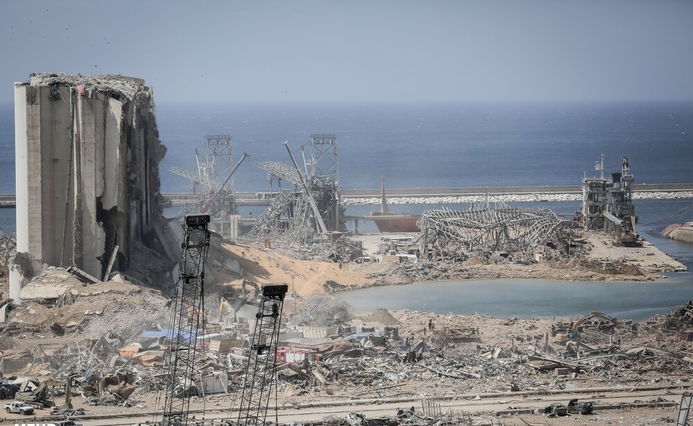 Miejsce wybuchu z 4 sierpnia | fot. Mehr News Agency, Wikipedia