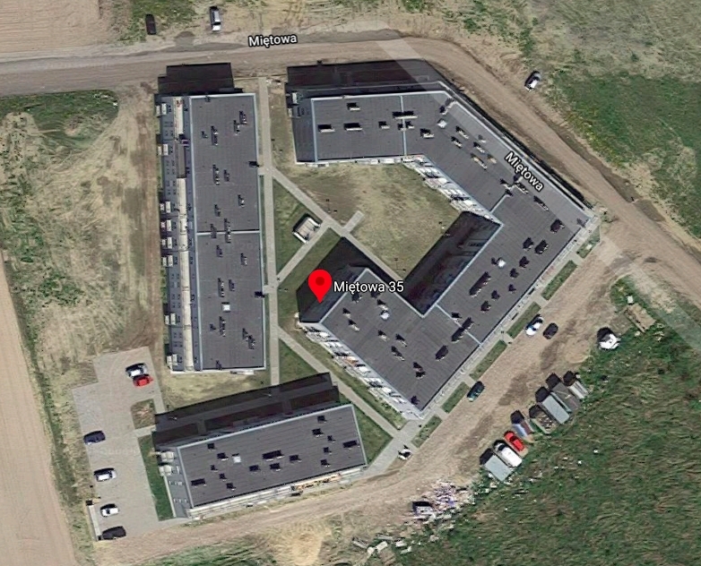 Osiedle przy ul. Miętowej 35 w Plewiskach | fot. Google Earth
