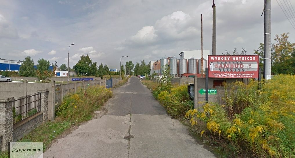 Do wypadku doszło w firmie przy ulicy Wojciecha z Brudzewa w Kaliszu | fot. Google Street View