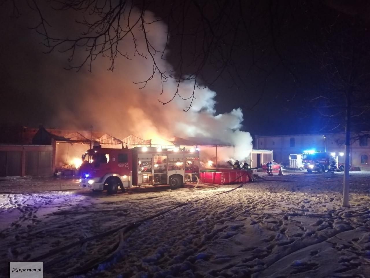 Pożar w Piotrkowicach | fot. KP PSP Kościan