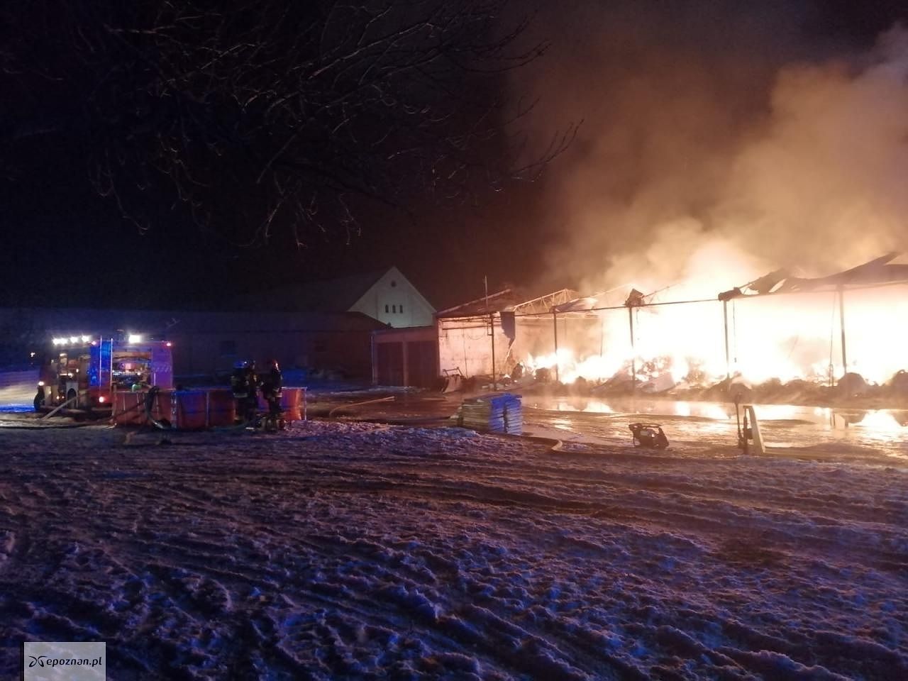 Pożar w Piotrkowicach | fot. KP PSP Kościan