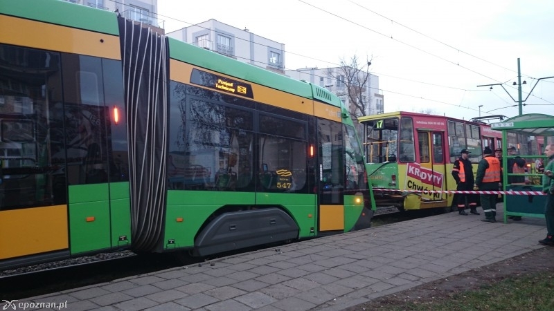 Zderzenie tramwajów na Polance w 2014 roku | fot. Czytelnik