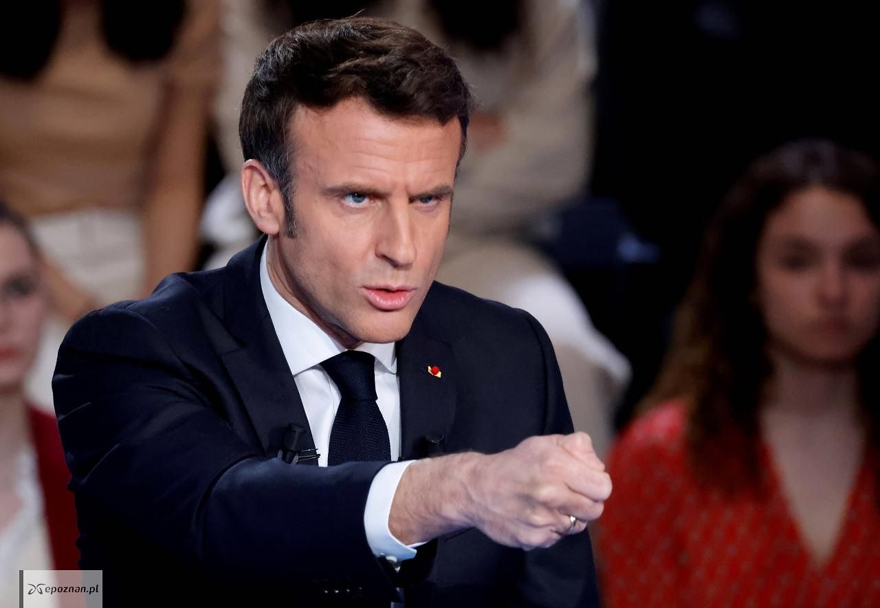 Emmanuel Macron prezydent Francji. | fot. LUDOVIC MARIN / PAP