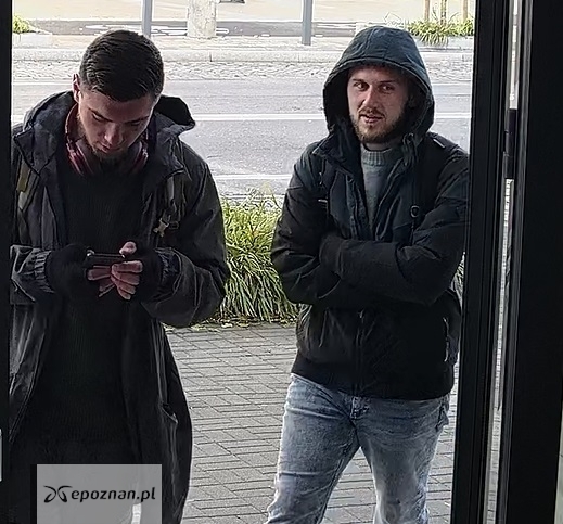 Wizerunki podejrzanych mężczyzn. | fot. Komenda Miejska Policji w Poznaniu