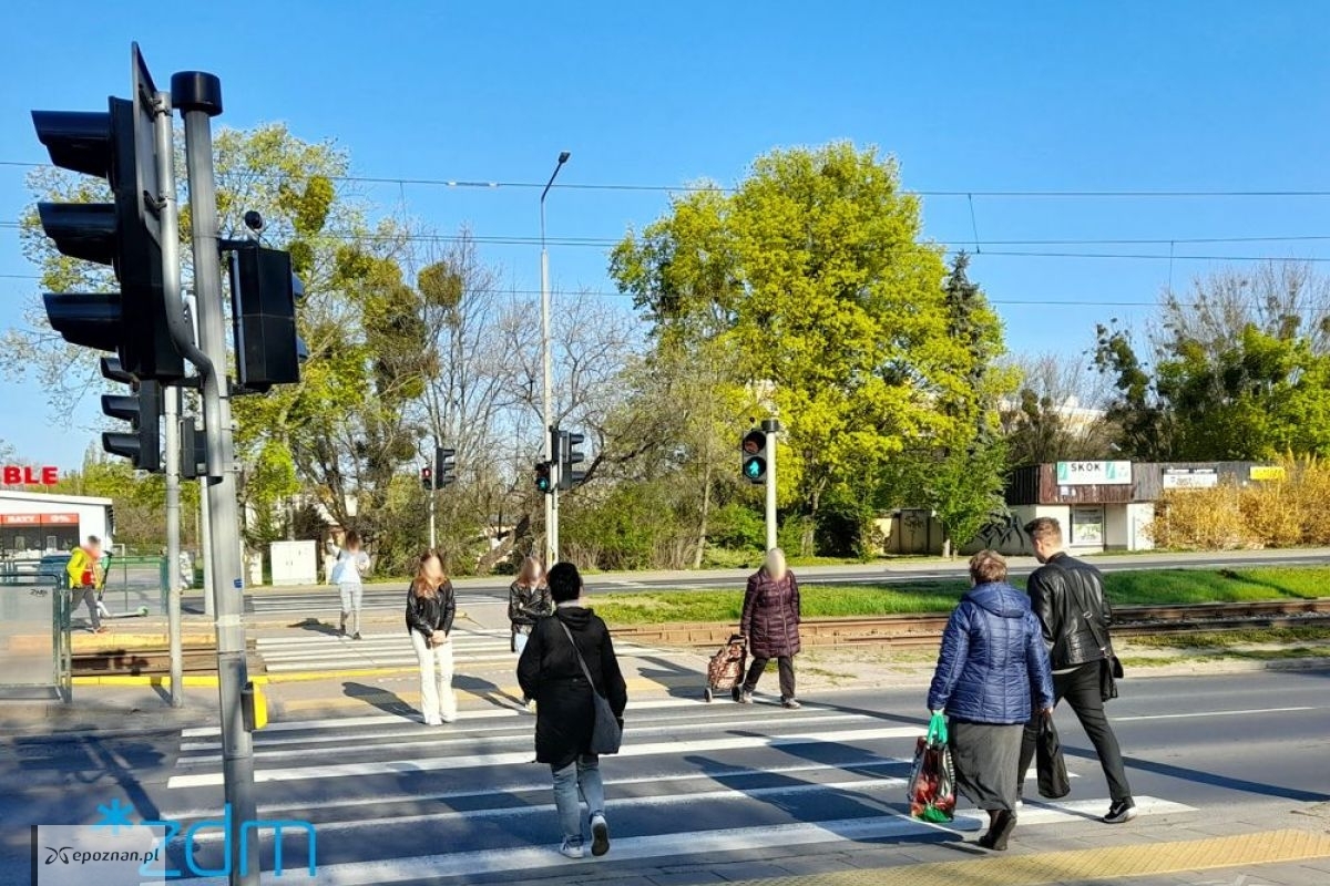 Przejście dla pieszych na ul. Zamenhofa | fot. ZDM w Poznaniu