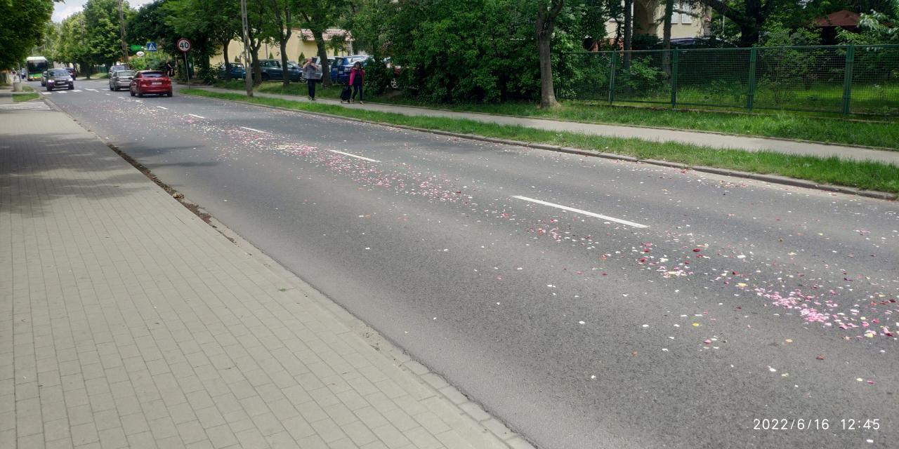 ¿A quién le molestan los pétalos de las flores después de la procesión?  «Ensucian las calles y las aceras».