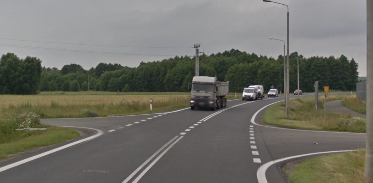 Do wypadku doszło w tym rejonie | fot. Google Street View